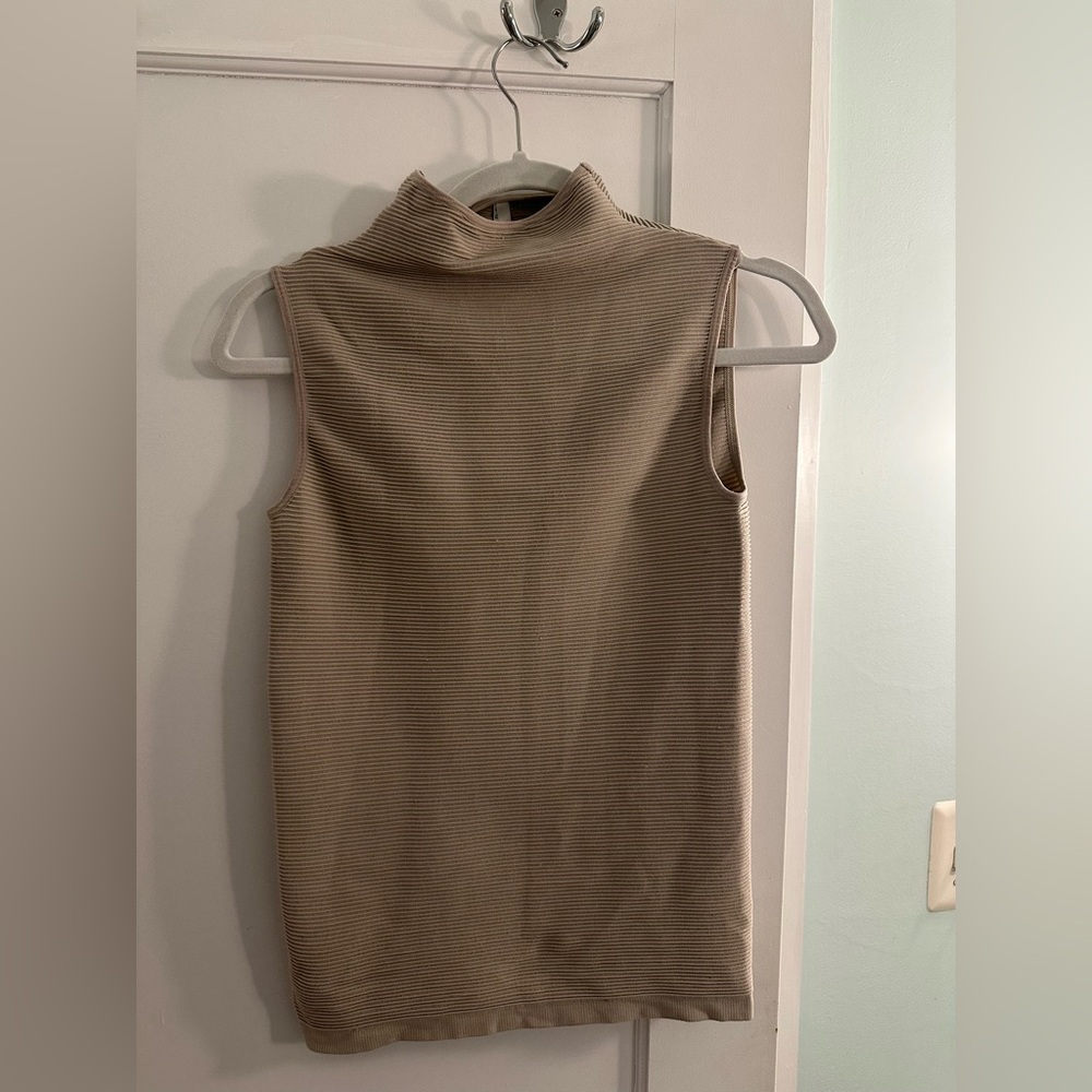 Babaton (Aritzia) ribbed mock neck tank
